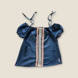 U.S. POLO assn top girls Size 10